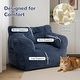 preview thumbnail 9 of 13, Pamapic Bean Bag Chair with Corduroy Cover and Armrests