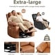 preview thumbnail 3 of 73, Oversized power recliner with heat, massage, 360 degrees swivel, and cup holder.