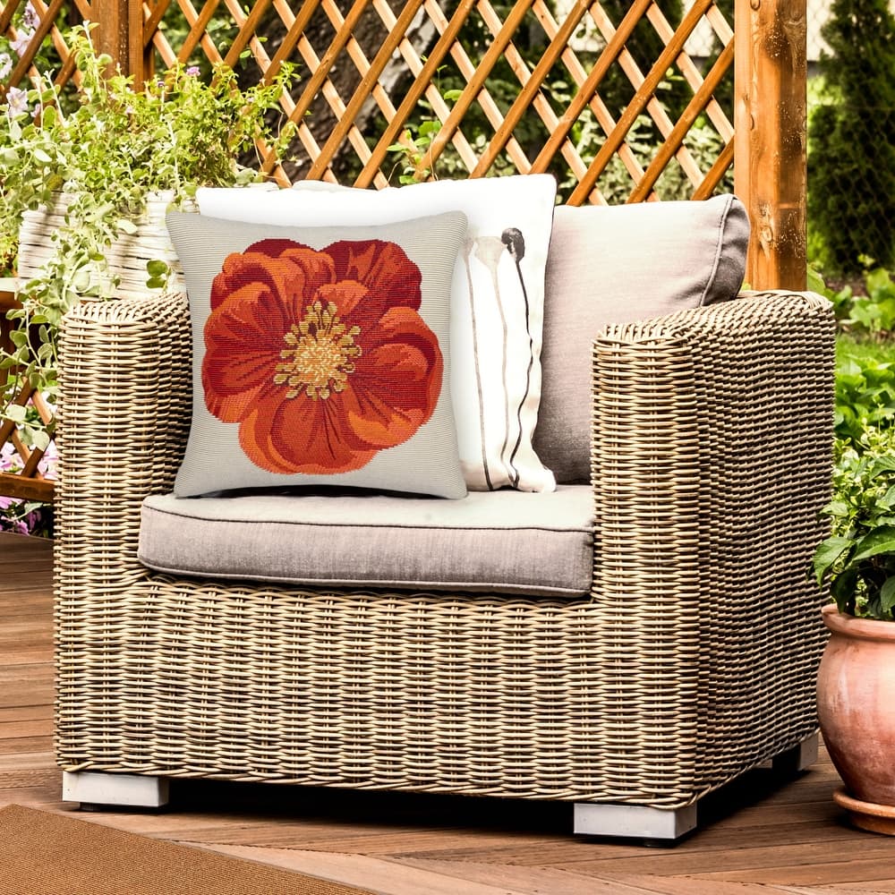 Liora Manne Marina Garden Flower Indoor/Outdoor Pillow