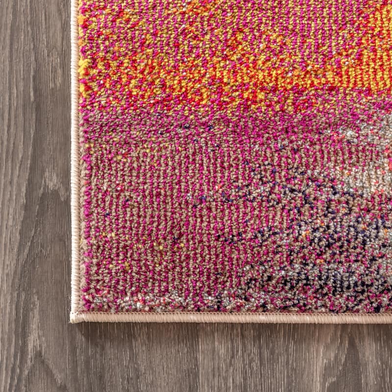JONATHAN Y Groovy POP Modern Abstract Brushstroke Area Rug
