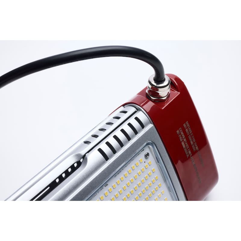 30/70/100/120 Watt LED Work Light with Remote 5000K CCT Red Finish 120V