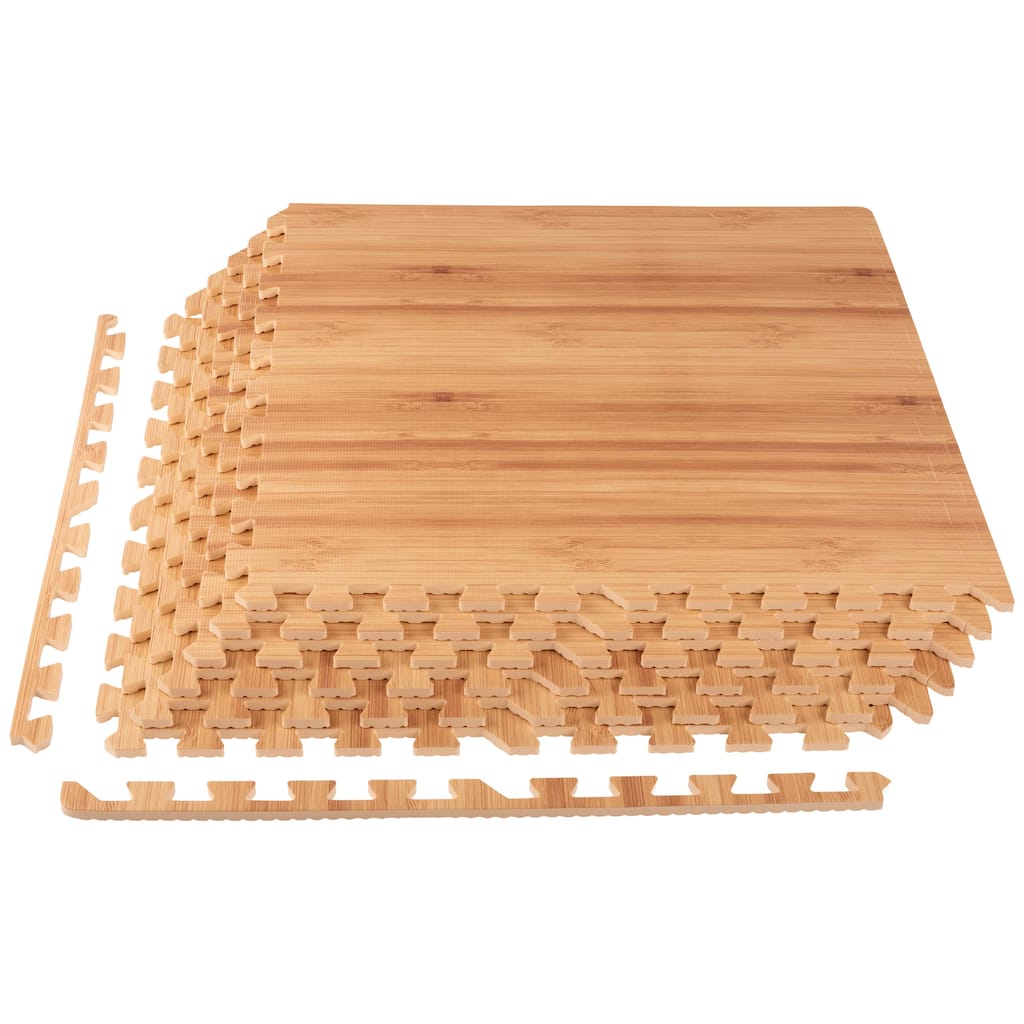 EVA Foam Floor Tiles 6-Pack - 24 SQFT Puzzle Mats - Interlocking Foam Tiles for Family Room or Gym Flooring by Stalwart