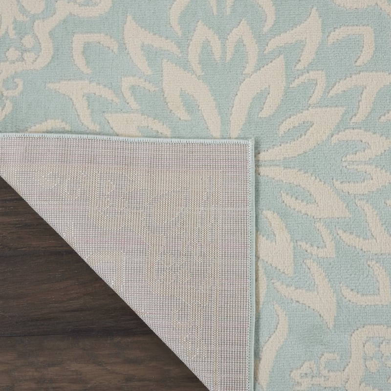 Qodul Power Loomed Floral Area Rug By HomeRoots - 8' x 10'