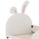 preview thumbnail 15 of 19, Twin size Upholstered Rabbit-Shape Princess Bed, Twin Size Platform Bed with Headboard and Footboard