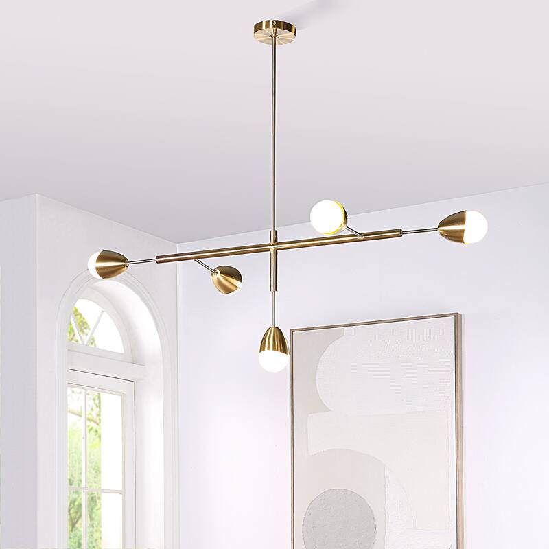 Renwil Naura 17" Length Ceiling Fixture, Satin Brass