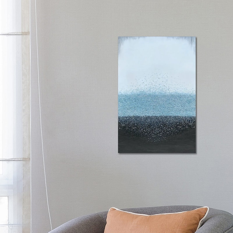 iCanvas "Blue Crystal Rain" by Spellbound Fine Art Canvas Print - 26x18x1.5