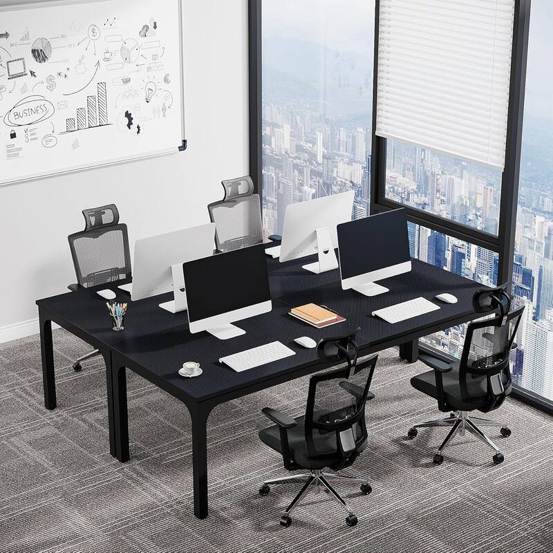 78.74" Large Rectangle Conference Table/Desk, Modern Seminar Meeting Table, Business Tables for Boardroom & Office