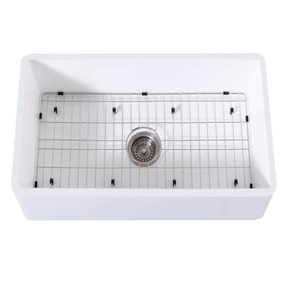 Kingston Brass Arcticstone 30" Farmhouse Single Basin Stainless Steel
