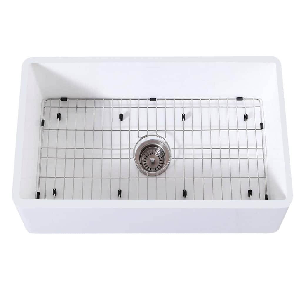 Kingston Brass Arcticstone 30" Farmhouse Single Basin Stainless Steel