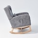 preview thumbnail 28 of 28, Reclining Glider Rocking Chair with Extendable Footrest, High Backrest & Side Storage Pocket