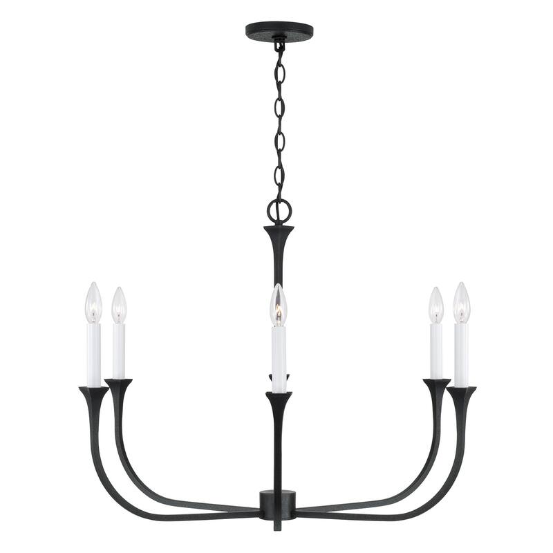 Decklan 6-Light Chandelier - 32"W x 24"H
