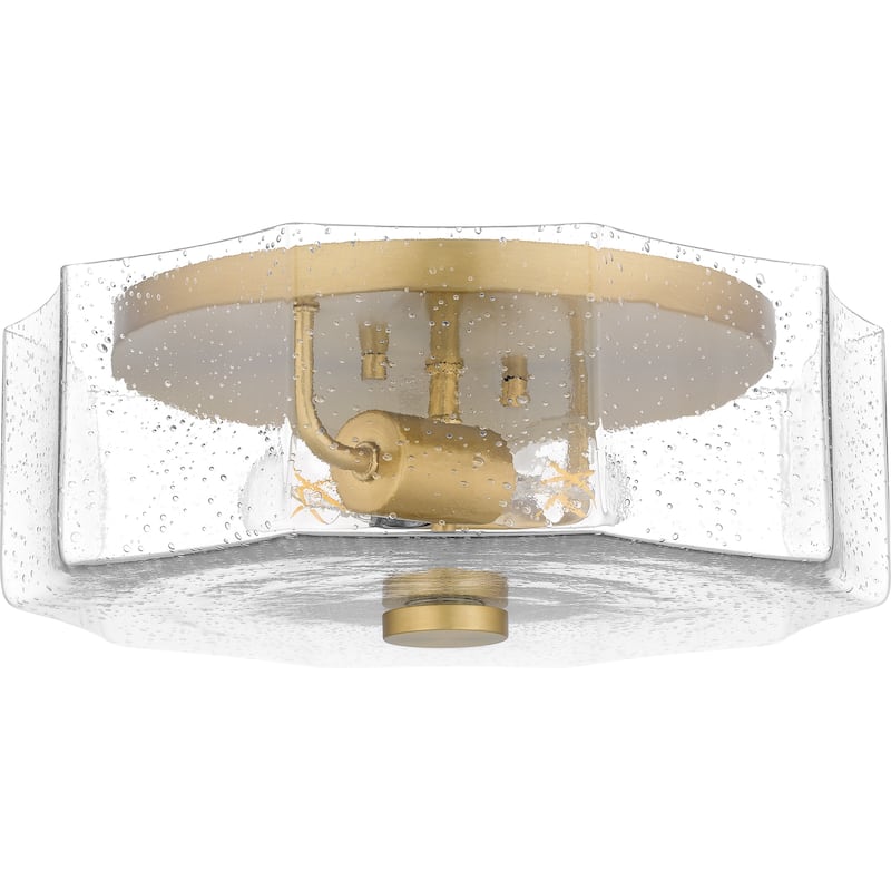 Kaplan 2-Light Aged Brass Flush Mount Light