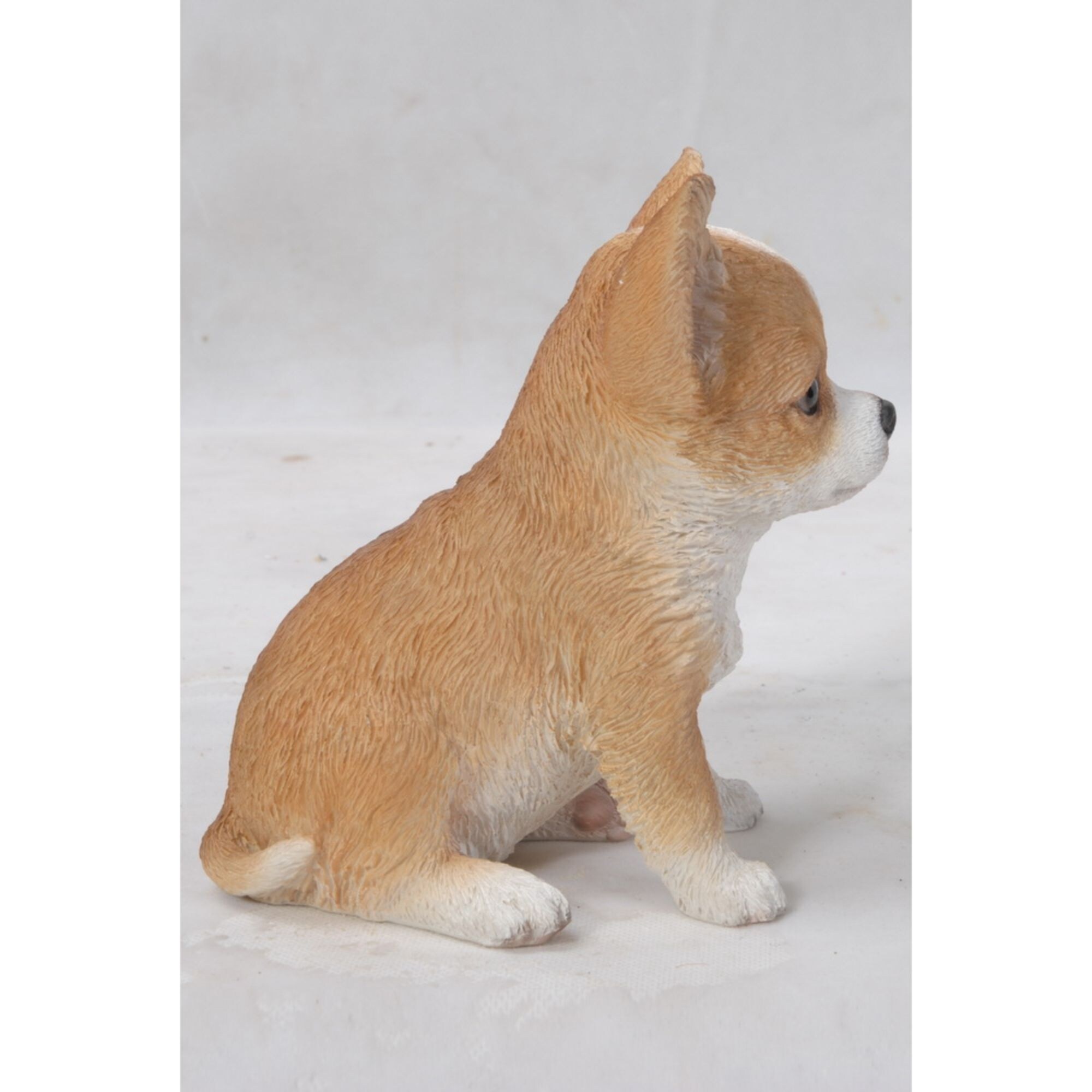 Shop Black Friday Deals On 6 5 Brown And White Chihuahua Puppy Figurine On Sale Overstock 30659586