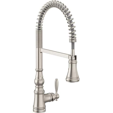 Moen Weymouth 1.5 GPM Single Hole Pre-Rinse Pull Down Kitchen Faucet