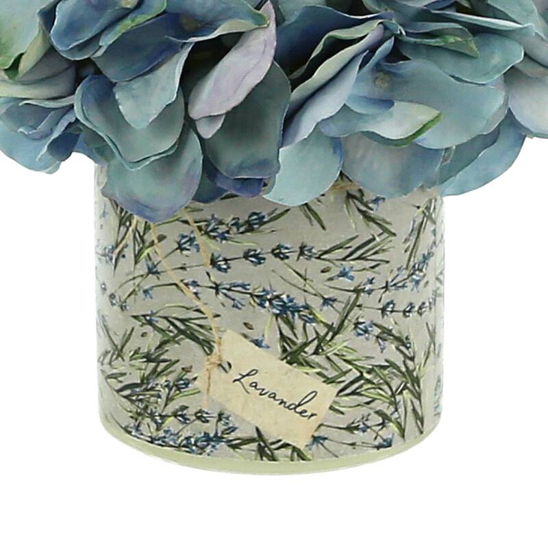Hydrangea Arrangement in a Glass Vase