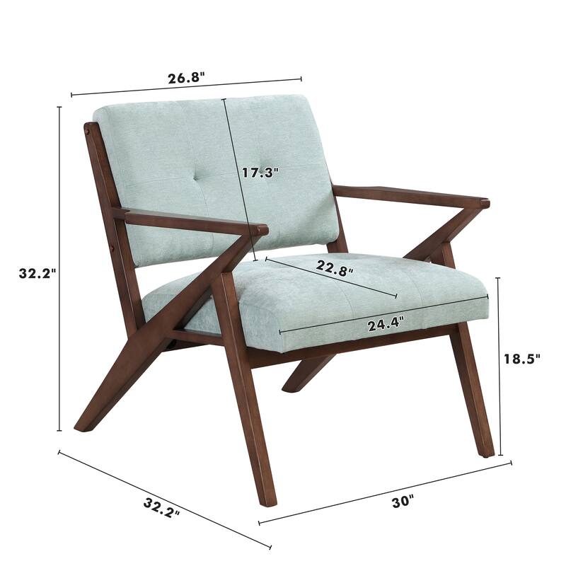 30" Button Tufted Lounge Chair