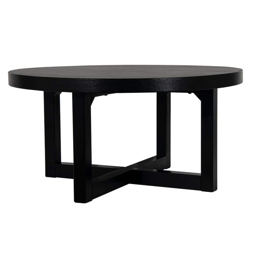 Christie Round Bayur Wood Coffee Table by East at Main - 36x36x18