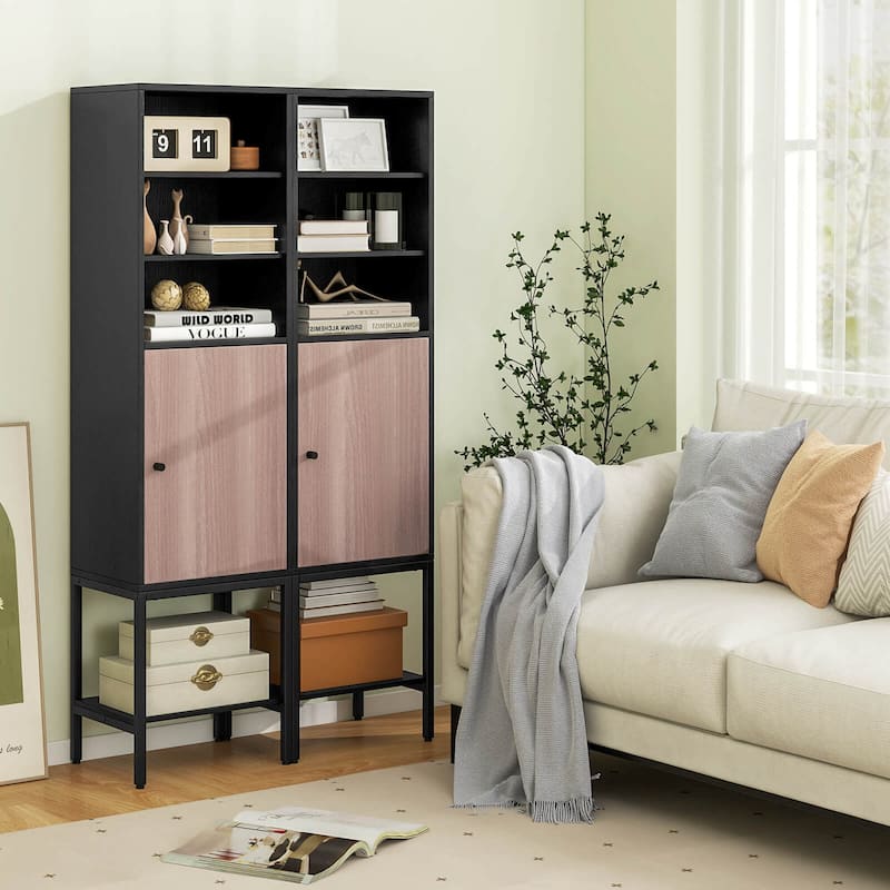 Costway 57" Bathroom Tall Cabinet with 1 Door and 4 Shelves - See Details