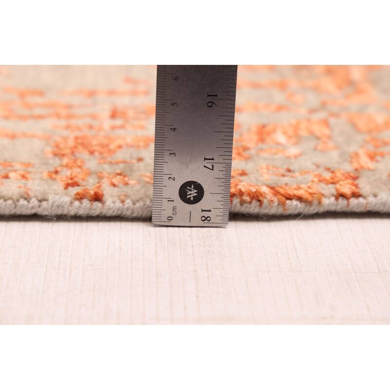 ECARPETGALLERY Hand-knotted Legacy Copper Silk, Wool Rug - 2'5 x 9'11