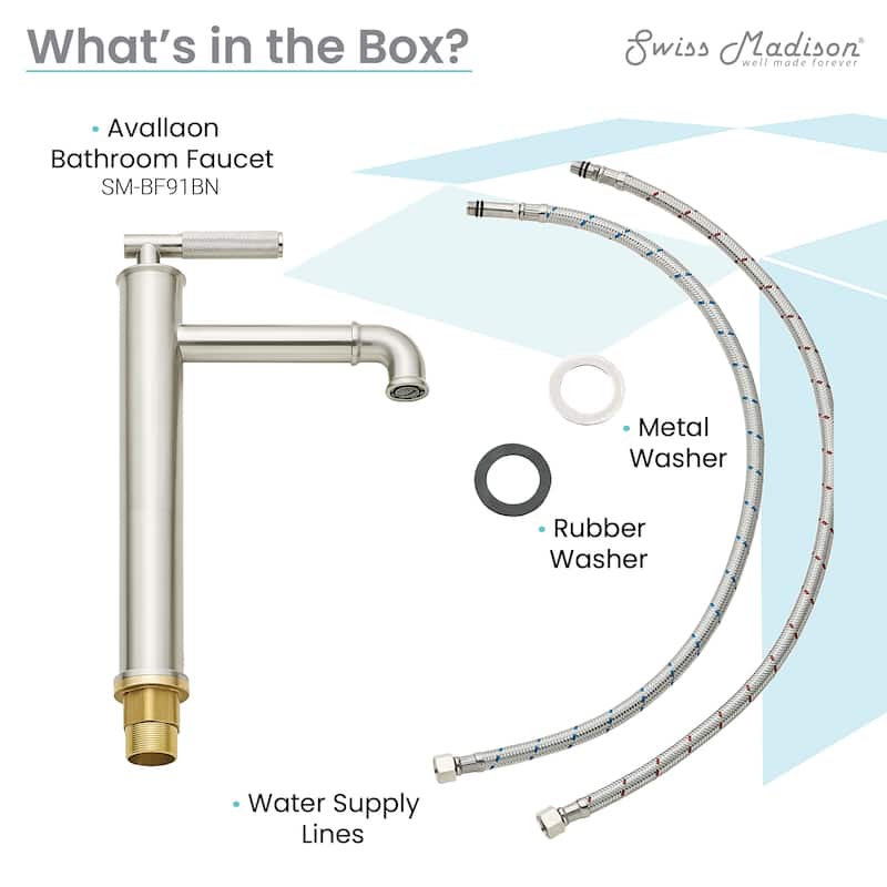 Avallon Single Hole, Single-Handle Sleek, High Arc Bathroom Faucet