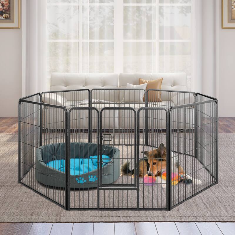 8 Panel Height Pet Fence Indoor Outdoor - 32 inches