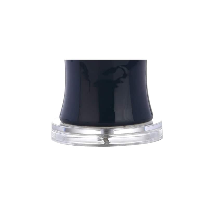 Joelie 26.5" Ceramic LED Table Lamp, Navy by JONATHAN Y