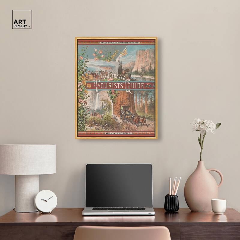 Tourists' Guide to California Canvas by Art Remedy