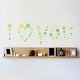 preview thumbnail 8 of 10, Walplus Green Yellow Stars Wall Sticker Home Decor Minimalist Decal
