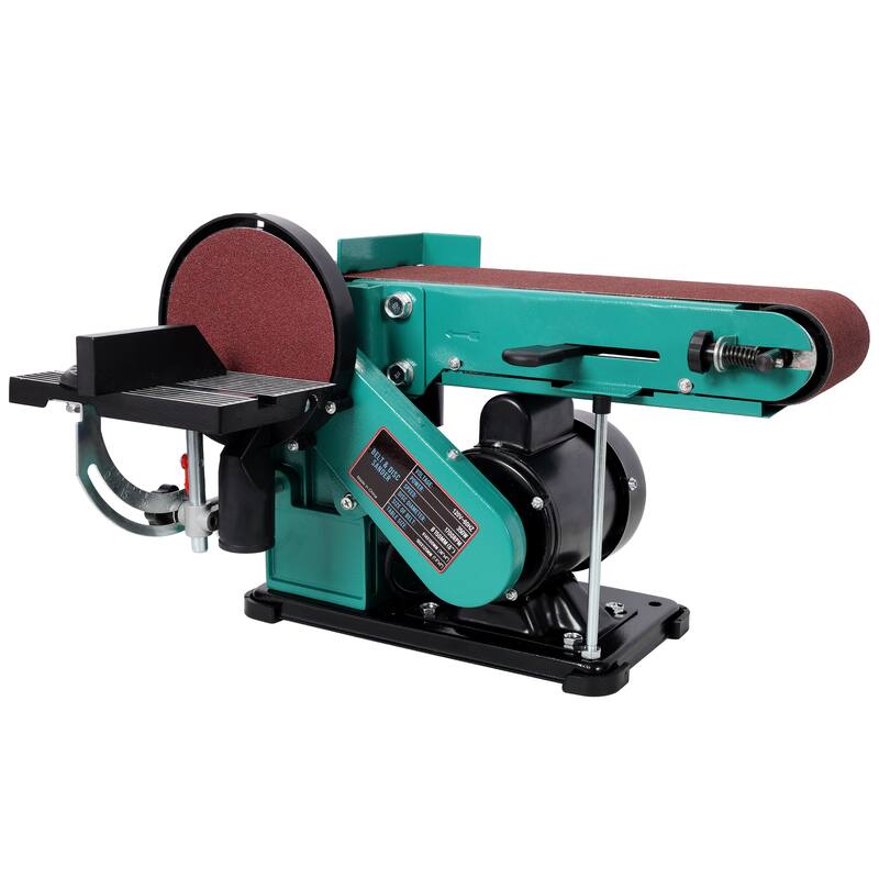 Anmytek 4" x 36" Belt Sander 6" Disc Polisher Grinder 120V UL Certified Green - Green - Stationary Sanders