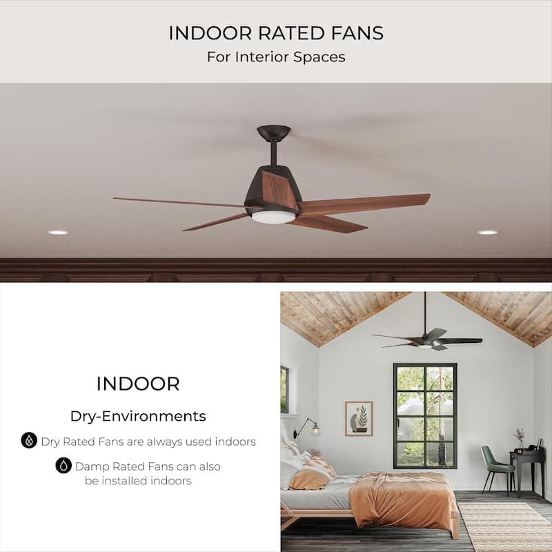 Nolyn Modern LED Ceiling Fan with Blades