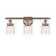 preview thumbnail 5 of 79, Innovations Lighting Ballston Urban Bell - 3 Light 26" Bath Vanity Light Deco Swirl/Antique Copper Finish