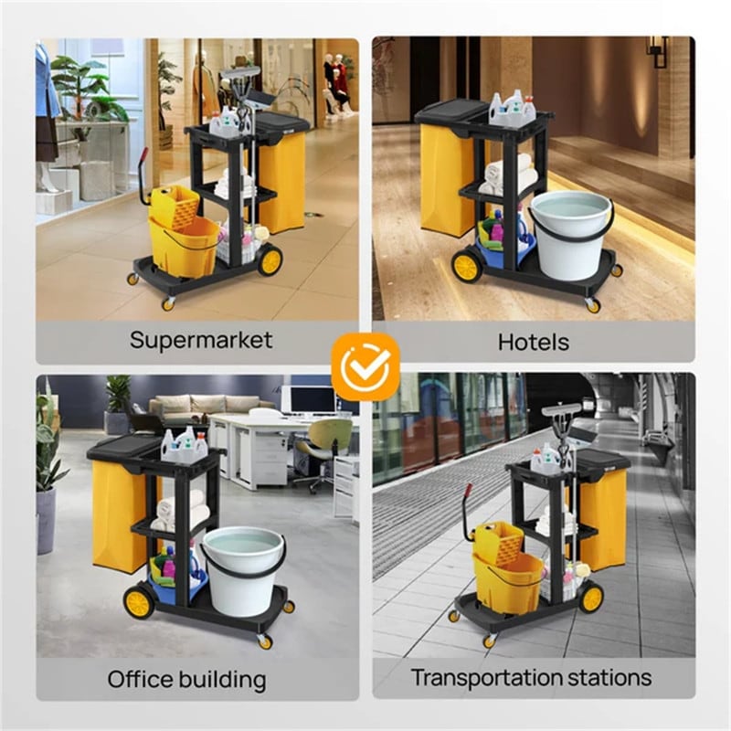 3-Tier-Shelf-Janitorial-Cart-