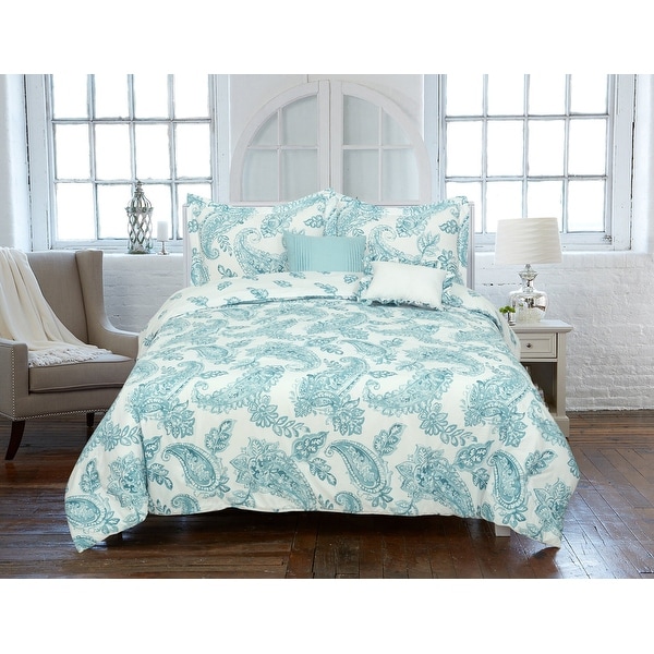Laura Ashley Bramble Floral Cotton Reversible Comforter Set - Bed Bath &  Beyond - 37169635