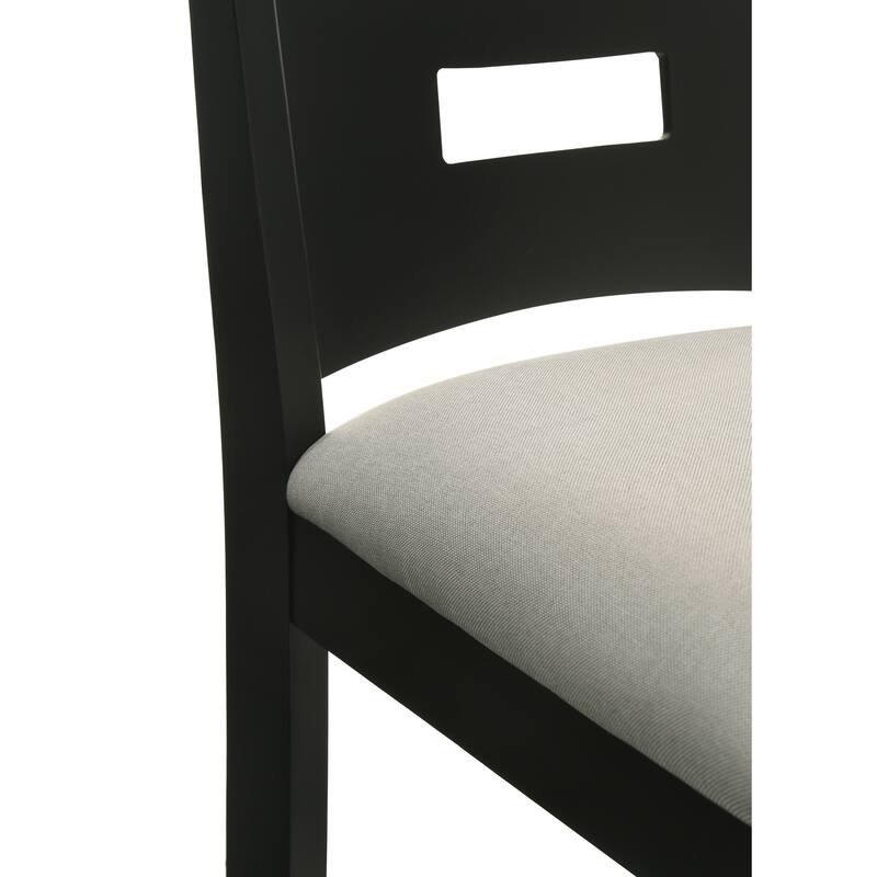 Ren Rubberword Bar Stool, Ivory Upholstered Counter Height Stool