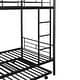 preview thumbnail 6 of 17, Black Twin over Twin Metal Bunk Bed with Trundle