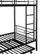 preview thumbnail 6 of 17, Black Twin over Twin Size Metal Bunk Bed With Trundle, Can be Divided into Two Beds