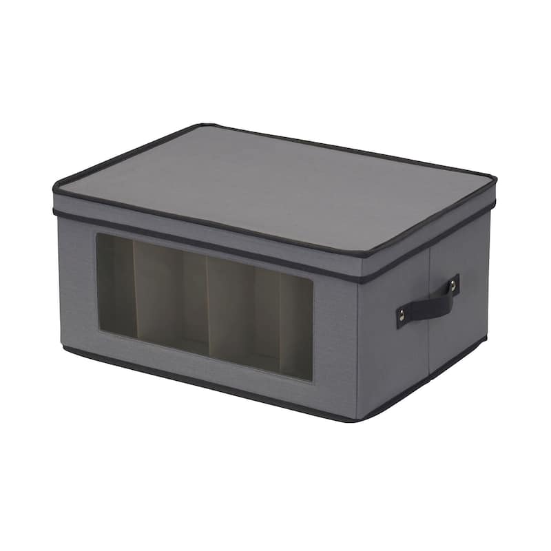Household Essentials Balloon Wine Glass Storage Box - 14.0"L x 18.5"W x 8.5"H
