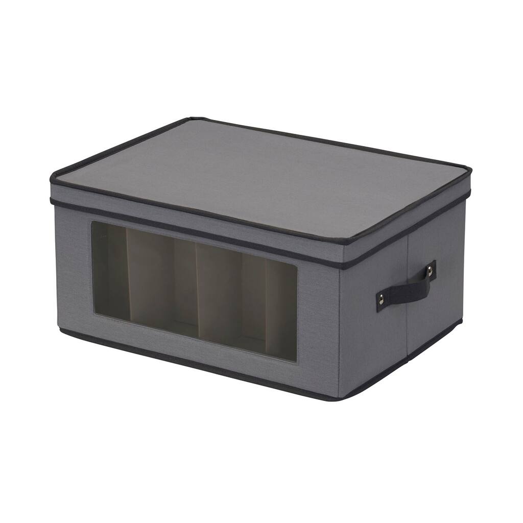 Household Essentials Balloon Wine Glass Storage Box - 14.0"L x 18.5"W x 8.5"H