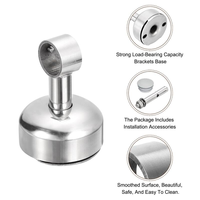 2 Set Ceiling Mount Curtain Rod Bracket