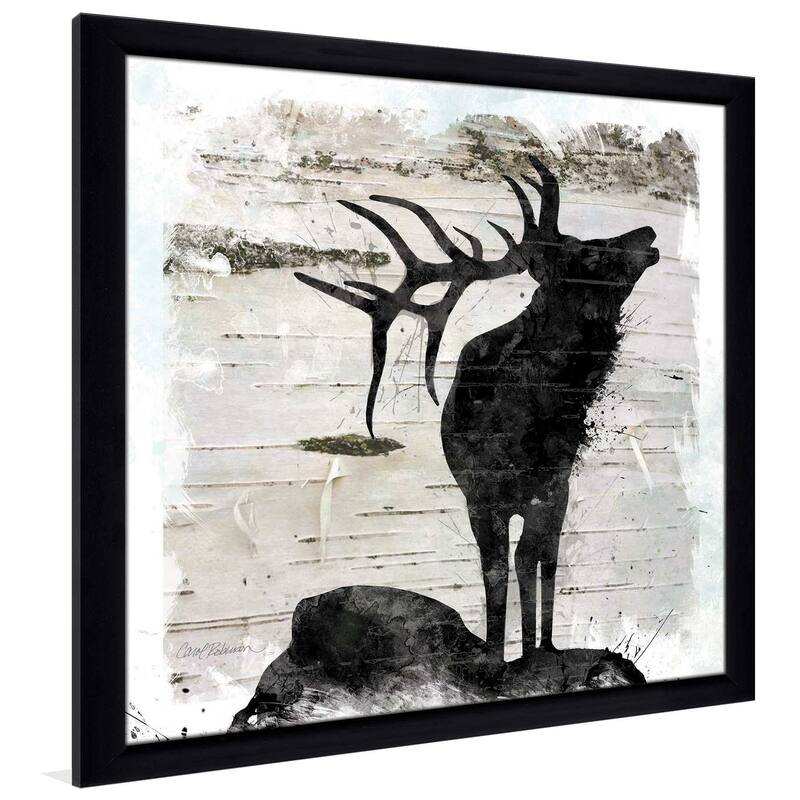 "Birchbark Elk" by Carol Robinson Print on Acrylic.