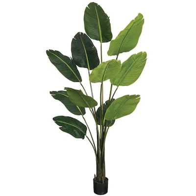 Sullivans Artificial Bird Of Paradise Foliage Tree 75"H Green - 5'L x 3' 4"W x 6' 3"H