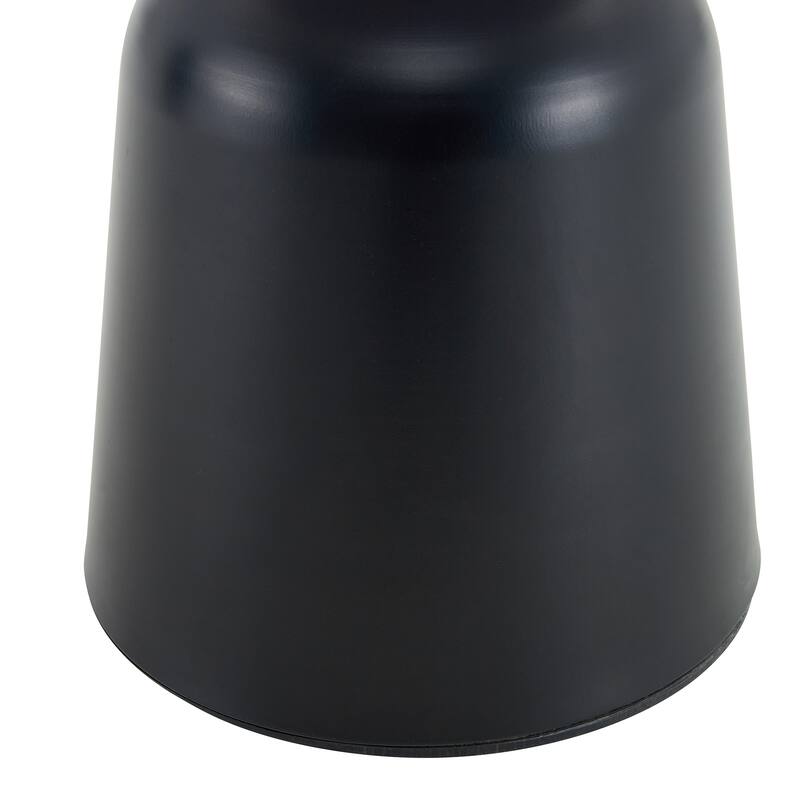 Small Circular Side Table Coffee Table, Metal Base Living Room Table, Walnut Wood Grain Minimalist Modern Decoration