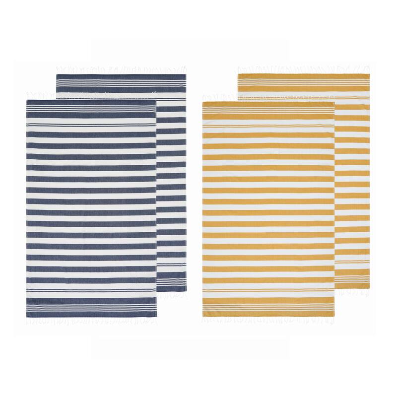 Oceanfront Resort Salty Stripe 4 Pack Sand Free Beach Towel