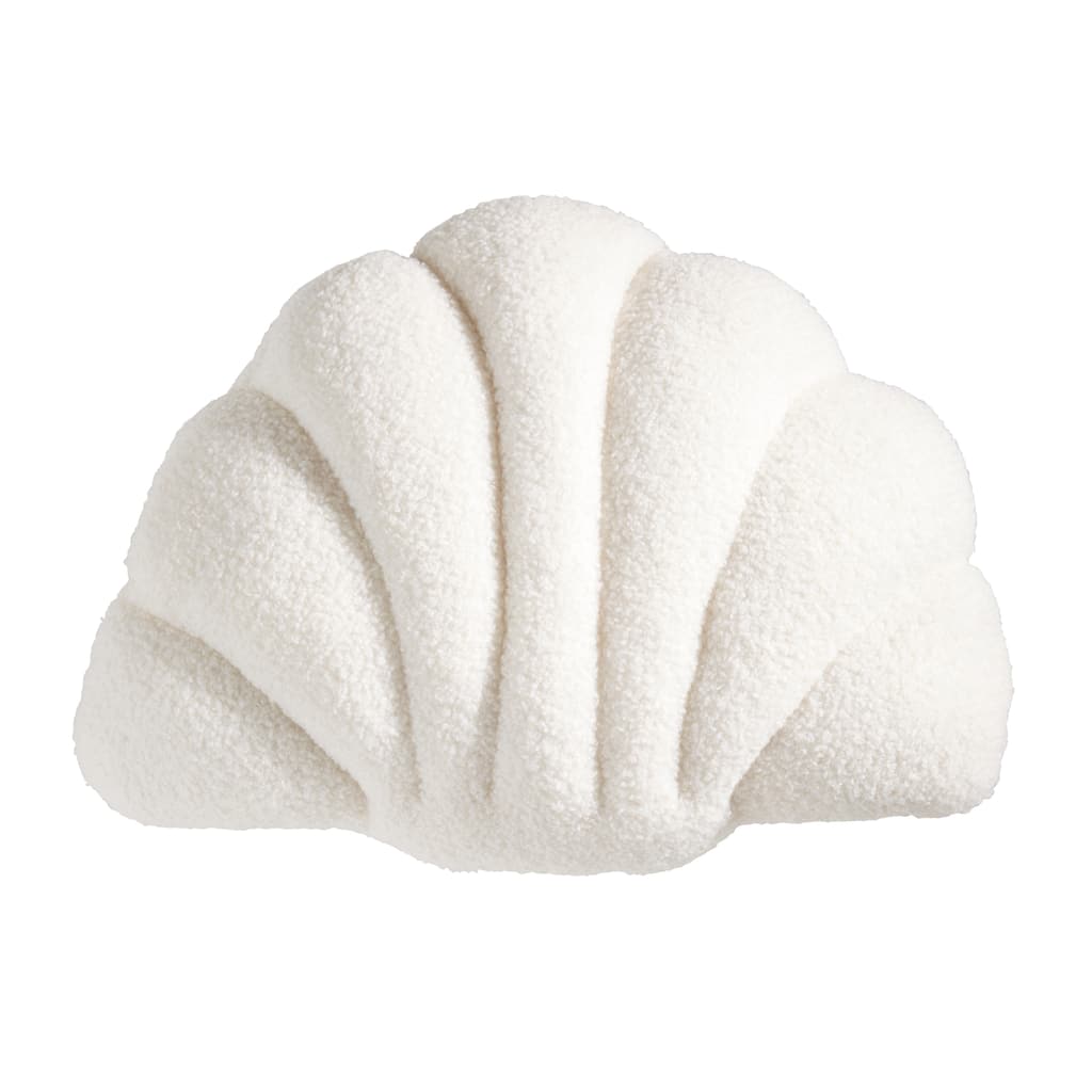 Seashell Shorescape Poly Filled Throw Pillow