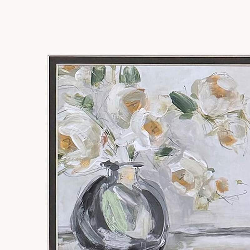 HomeRoots Set Of Two Rendition Rhapsody Gold Framed Wall Art