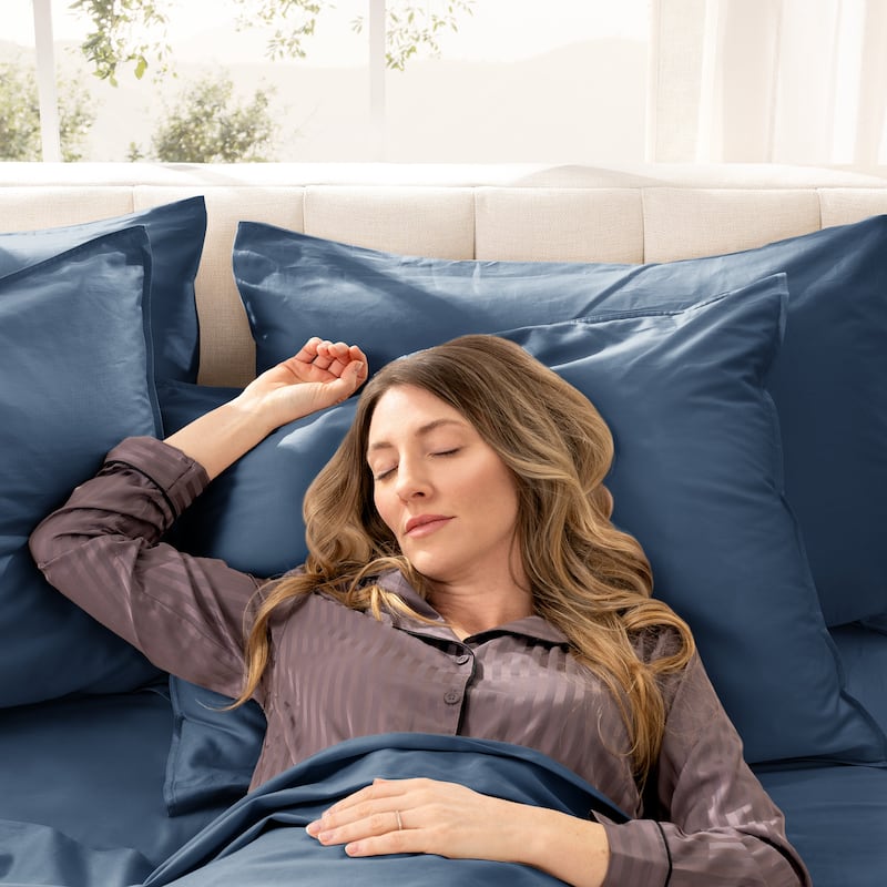 Bare Home Organic Cotton Pillowcase Set - Silky Smooth Sateen Weave