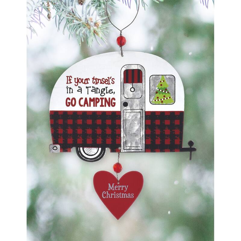 RV Camping Ornament, Set of 2