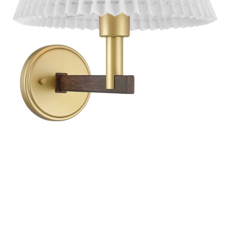 Acroma 1-light Modern Statement Sconce Fabric Wall Light - 11.4'' W * 12.5'' D * 12.8'' H