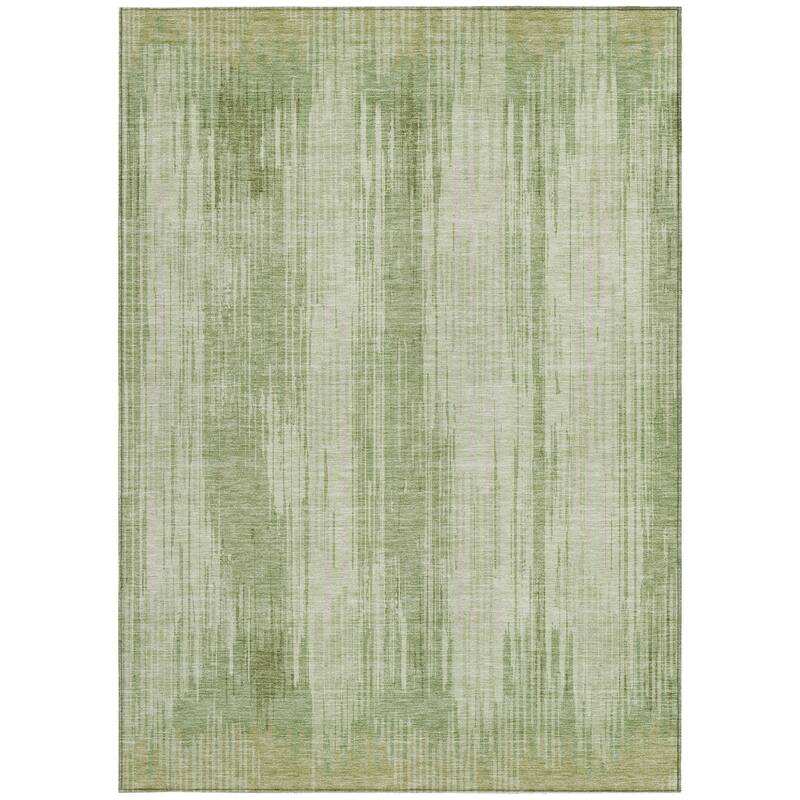 HomeRoots Striped Transitional Rectangle Outdoor Rug