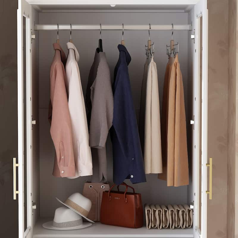 Combo Armoire Wardrobe Storage Cloest Modular Cabinet Dresser Lacquer